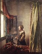 VERMEER VAN DELFT, Jan, Girl Reading a Letter at an Open Window t